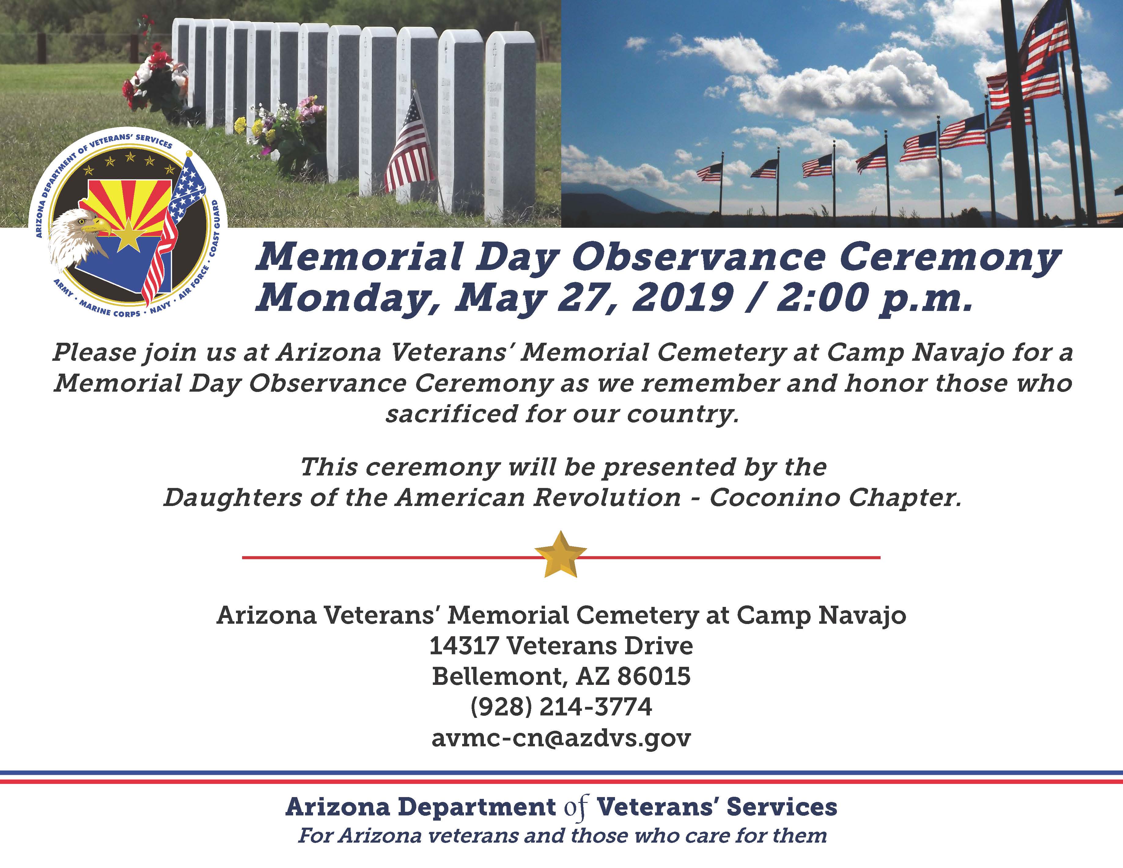 Camp Navajo Memorial Day Ceremony