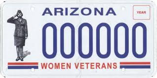 women veteran plate