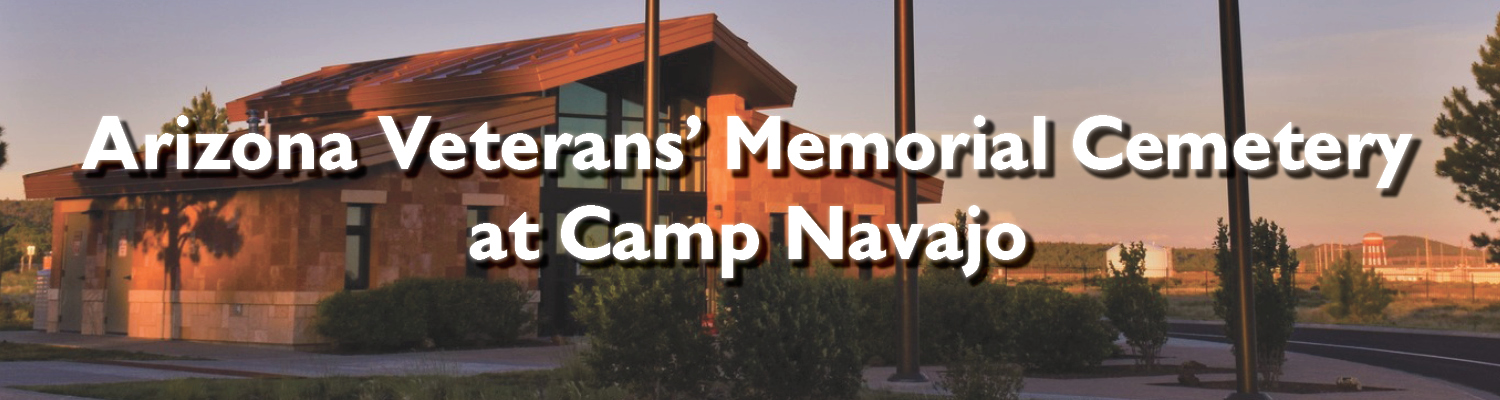 Arizona Veterans' Memorial Cemetery at Camp Navajo banner