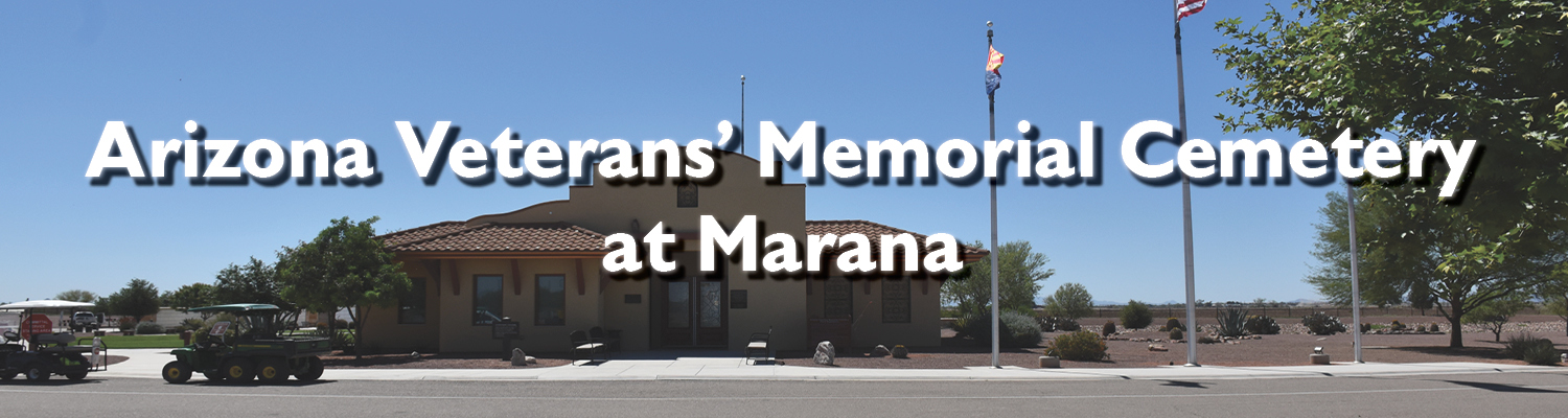 Arizona Veterans' Memorial Cemetery at Camp Navajo banner