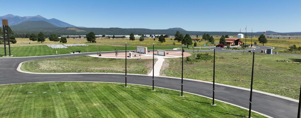 Arizona Veterans' Memorial Cemetery is located in Bellemont just west of Flagstaff