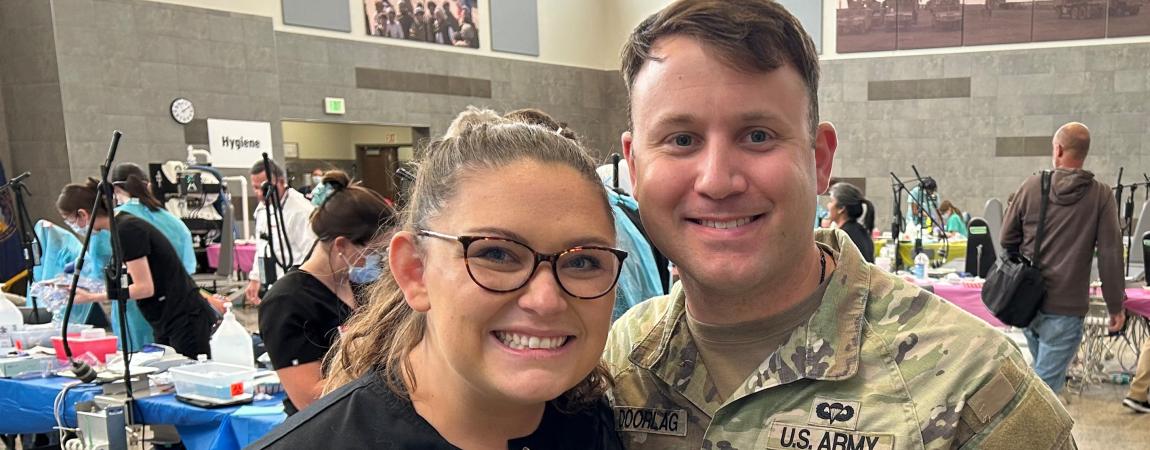 Breanna Doorlag and her husband, Nebraska Army National Guard Staff Sgt. Corey Doorlag
