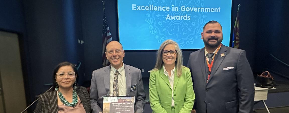 ADVS Director and staff pose with Governor Katie Hobbs