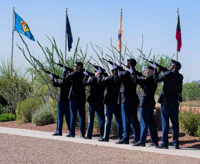 Memorial Day 2022 ceremony at Southern Arizona Veterans' Memorial Cemetery in Sierra Vista